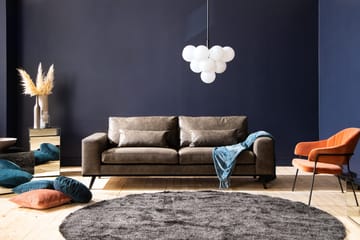 Copenhagen 3-sits Soffa i Konstläder - Mörkgrå - Möbler - Soffa - 3 sits soffa