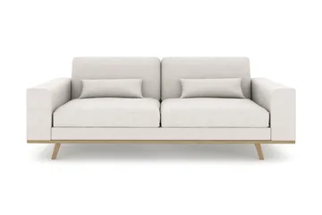 Copenhagen 3-sits Tygsoffa - Ljusgrå - Möbler - Soffa - 3 sits soffa