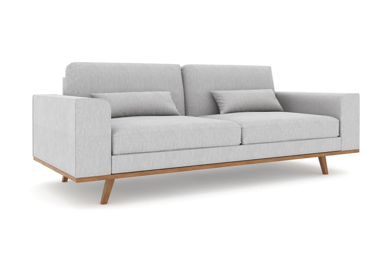 Copenhagen 3-sits Tygsoffa - Ljusgrå - Möbler - Soffa - 3 sits soffa