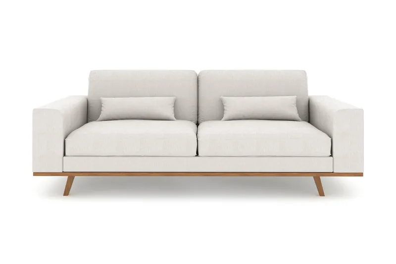 Copenhagen 3-sits Tygsoffa - Ljusgrå - Möbler - Soffa - 3 sits soffa