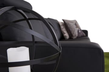 Crazy 3-sits Soffa i Konstläder - Svart - Möbler - Soffa - Skinnsoffa