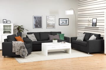 Crazy 3-sits Tygsoffa - Antracit - Möbler - Soffa - 3 sits soffa