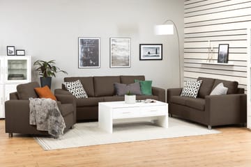Crazy 3-sits Tygsoffa - Brun - Möbler - Soffa - 3 sits soffa
