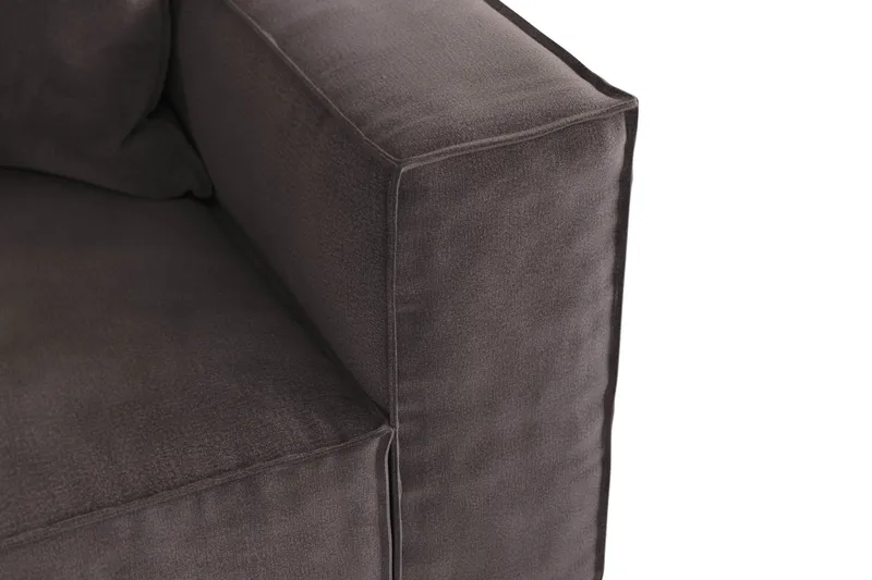 Cubo 4-sits Djup Modulsoffa i Sammet - Mörkgrå - Möbler - Soffa - Sammetssoffa