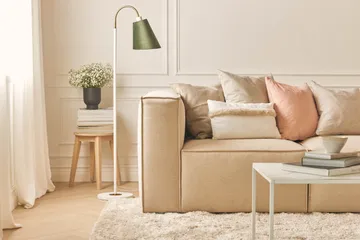 Cubo 4-sits Djup Modulsoffa i Tyg - Beige - Möbler - Soffa - 3 sits soffa