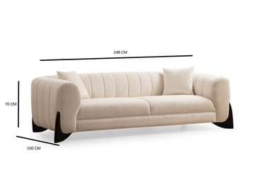Devid Soffa 3-sits - Vit - Möbler - Soffa - 3 sits soffa