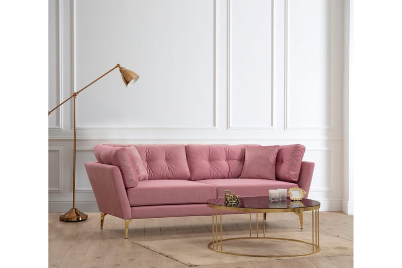 Dorval Soffa 3-sits - Rosa - Möbler - Soffa - 3 sits soffa