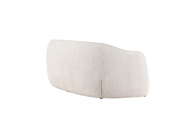 Elio 3-sits Mjuk Svängd Soffa i Tyg - Ljusbeige - Möbler - Soffa - 3 sits soffa