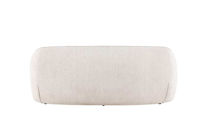 Elio 3-sits Mjuk Svängd Soffa i Tyg - Ljusbeige - Möbler - Soffa - 3 sits soffa