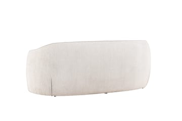 Elio 3-sits Mjuk Svängd Soffa i Tyg - Ljusbeige - Möbler - Soffa - 3 sits soffa