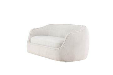 Elio 3-sits Mjuk Svängd Soffa i Tyg - Ljusbeige - Möbler - Soffa - 3 sits soffa