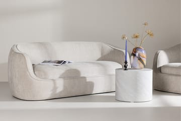 Elio 3-sits Mjuk Svängd Soffa i Tyg - Ljusbeige - Möbler - Soffa - 3 sits soffa