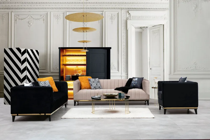 Esquimalt Soffa 3-sits - Svart - Möbler - Soffa - 3 sits soffa
