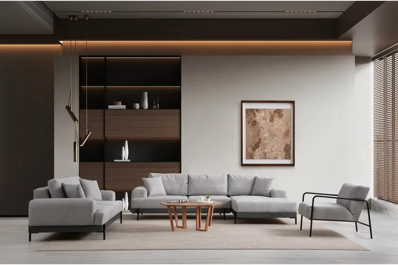 Eti Soffa 3-sits - Grå - Möbler - Soffa - 3 sits soffa