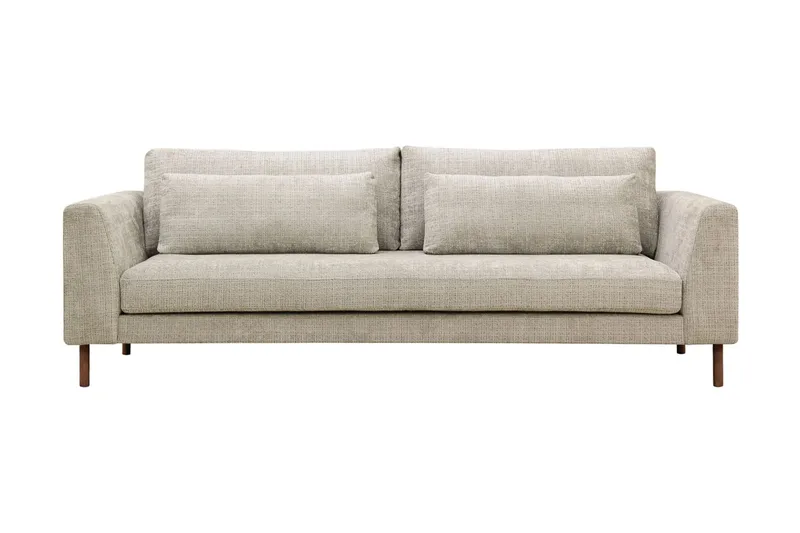 Florenz 3-sits Soffa i Chenille, Grå/Beige