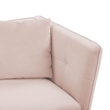 3-sits soffa Frederica - Rosa, guld/Sammet - Möbler - Soffa - Sammetssoffa