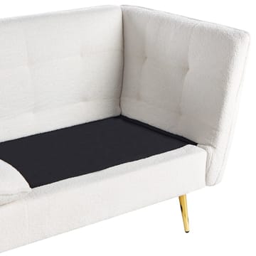 3-sits soffa Frederica - Vitt, guld/Bouclé - Möbler - Soffa - Chesterfield soffa