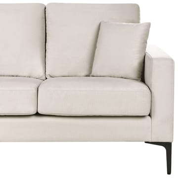 3-sits soffa Gavle - Beige, svart/Polyester - Möbler - Soffa - 3 sits soffa