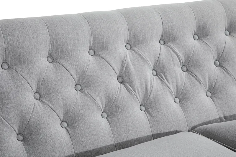 Howard 3-sits Tygsoffa - Grå - Möbler - Soffa - 3 sits soffa