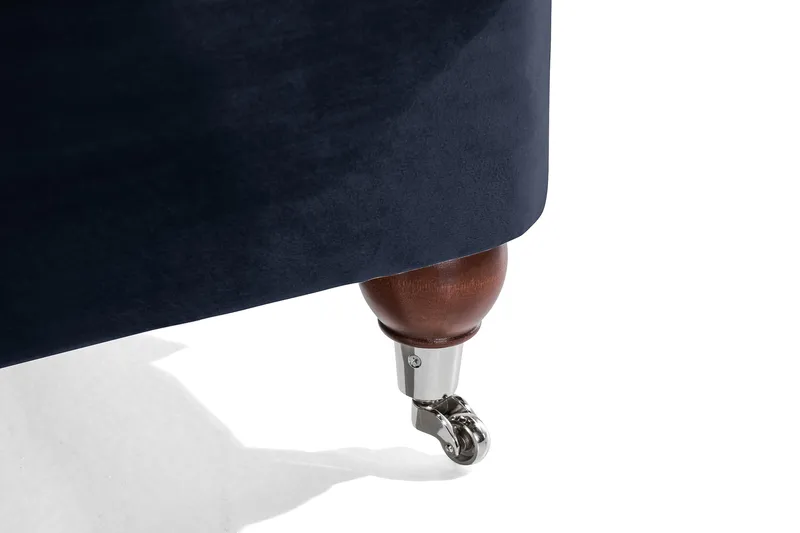 Howard Riviera 3-sits Sammetssoffa - Blå - Möbler - Soffa - 3 sits soffa