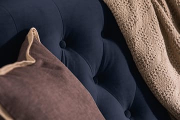 Howard Riviera 3-sits Sammetssoffa - Blå - Möbler - Soffa - 3 sits soffa