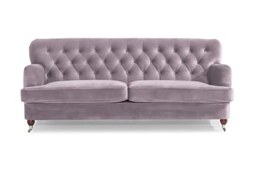 Howard Riviera 3-sits Sammetssoffa - Lila - Möbler - Soffa - 3 sits soffa