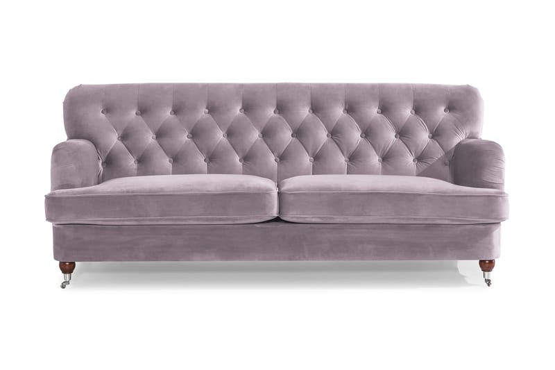 Howard Riviera 3-sits Sammetssoffa - Lila - Möbler - Soffa - 3 sits soffa
