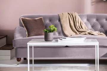 Howard Riviera 3-sits Sammetssoffa - Lila - Möbler - Soffa - 3 sits soffa