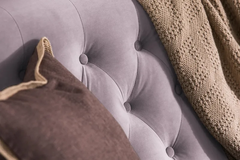 Howard Riviera 3-sits Sammetssoffa - Lila - Möbler - Soffa - 3 sits soffa