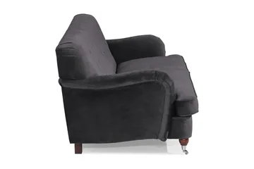 Howard Riviera 3-sits Sammetssoffa - Mörkgrå - Möbler - Soffa - 3 sits soffa