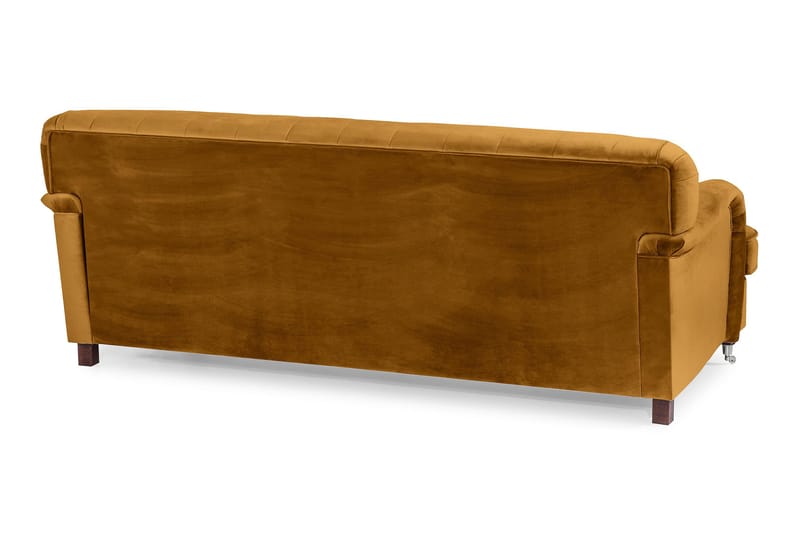 Howard Riviera 3-sits Sammetssoffa - Mörkgul - Möbler - Soffa - 3 sits soffa