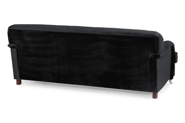 Howard Riviera 3-sits Sammetssoffa - Svart - Möbler - Soffa - 3 sits soffa