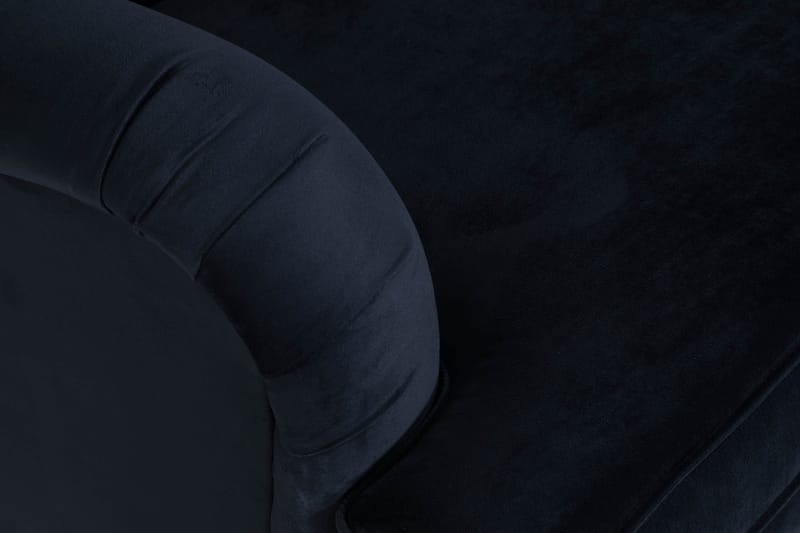 Howard soffa utan divan & schäslong Bloomington Howard Classic Sammetssoffa 3,5-sits Vera 4, Blå Sammet - Möbler - Soffa - 3 sits soffa