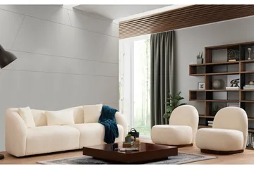 Hungirr Soffa 3-sits - Beige|Bouclé - Möbler - Soffa - 3 sits soffa