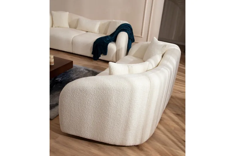 Hungirr Soffa 3-sits - Beige|Bouclé - Möbler - Soffa - 3 sits soffa