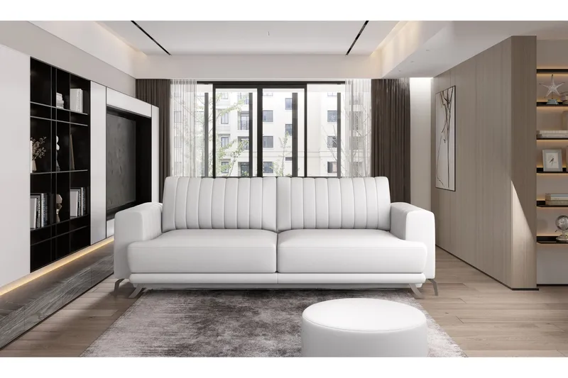 Jalissia 3-sits Soffa, Vit