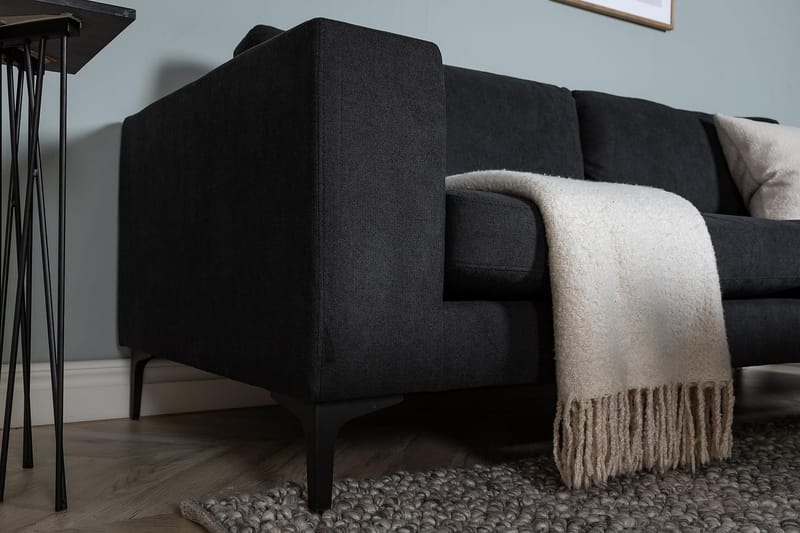Johana 3-sits soffa - Svart - Möbler - Soffa - 3 sits soffa