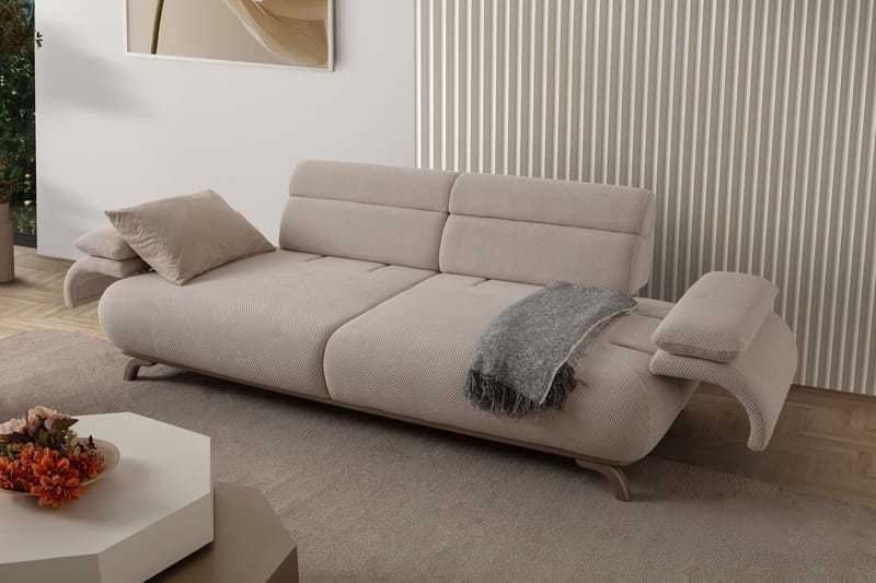 Kelnor 3-sits Soffa 246x81x97 cm - Beige - Möbler - Soffa - 3 sits soffa