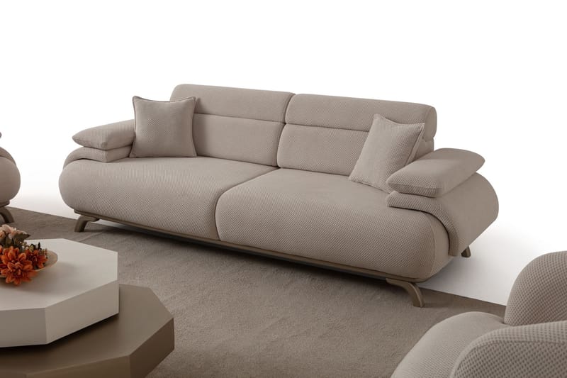 Kelnor 3-sits Soffa 246x81x97 cm - Beige - Möbler - Soffa - 3 sits soffa