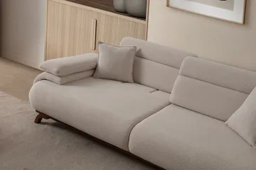 Kelnor 3-sits Soffa 246x81x97 cm - Beige - Möbler - Soffa - 3 sits soffa
