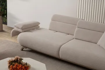 Kelnor 3-sits Soffa 246x81x97 cm - Beige - Möbler - Soffa - 3 sits soffa