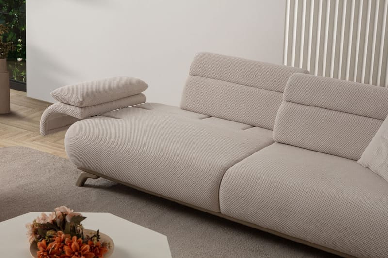 Kelnor 3-sits Soffa 246x81x97 cm - Beige - Möbler - Soffa - 3 sits soffa