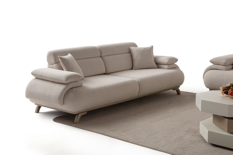 Kelnor 3-sits Soffa 246x81x97 cm - Beige - Möbler - Soffa - 3 sits soffa