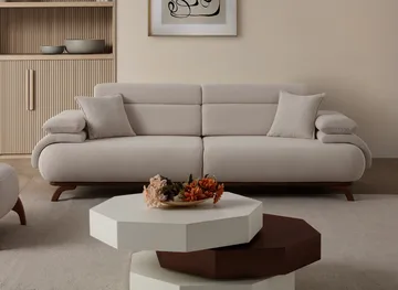 Kelnor 3-sits Soffa 246x81x97 cm - Beige - Möbler - Soffa - 3 sits soffa