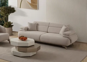 Kelnor 3-sits Soffa 246x81x97 cm - Beige - Möbler - Soffa - 3 sits soffa