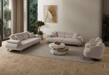Kelnor 3-sits Soffa 246x81x97 cm - Beige - Möbler - Soffa - 3 sits soffa