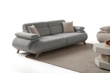 Kelnor 3-sits Soffa 246x81x97 cm - Grå - Möbler - Soffa - 3 sits soffa