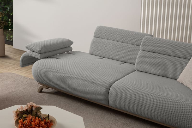 Kelnor 3-sits Soffa 246x81x97 cm - Grå - Möbler - Soffa - 3 sits soffa