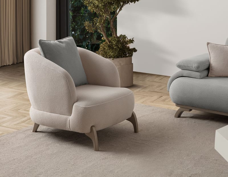 Kelnor 3-sits Soffa 246x81x97 cm - Grå - Möbler - Soffa - 3 sits soffa