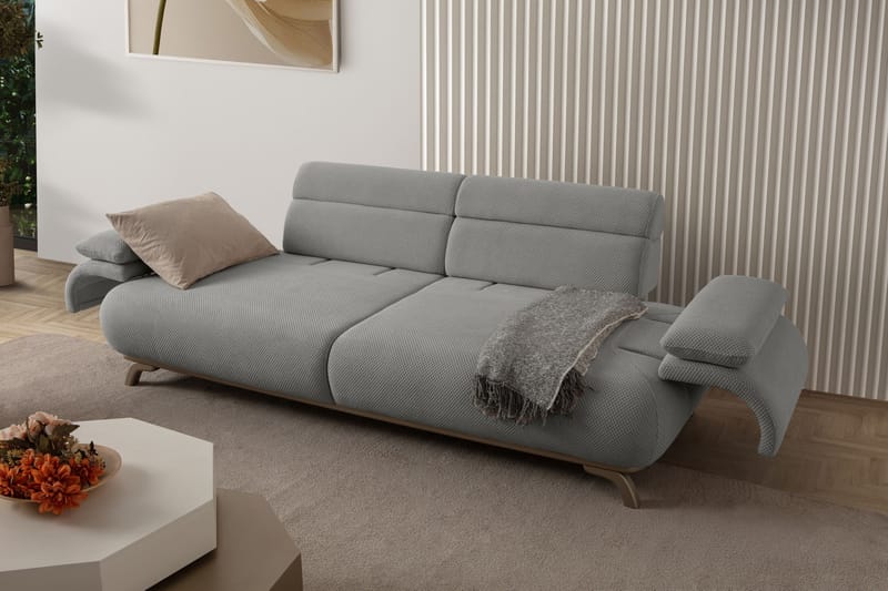 Kelnor 3-sits Soffa 246x81x97 cm - Grå - Möbler - Soffa - 3 sits soffa